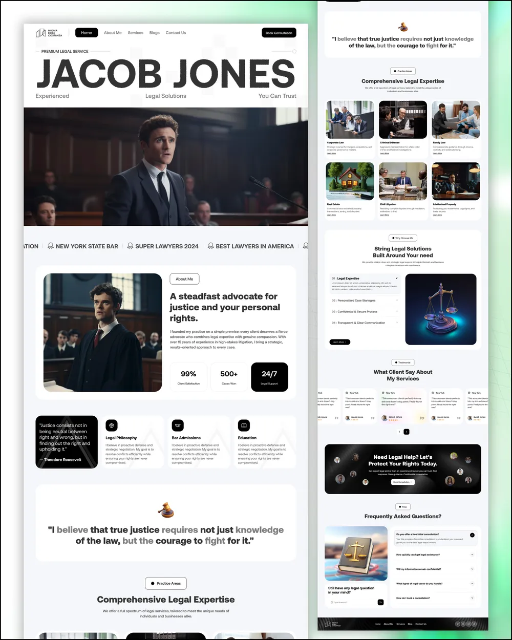 Ionescu & Reyes Law: law firm website and intake automation